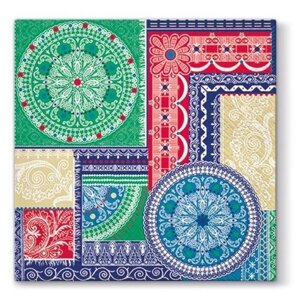 PAW Decor Collection SDL061200 Салфетка трехслойная для декупажа "Орнамент - мозайка" 33 x 33 см в Москве от компании М.Видео