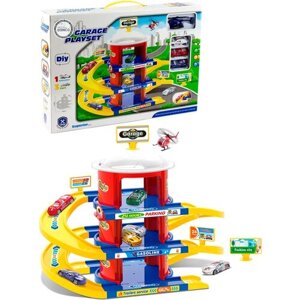 Многоуровневая парковка "Garage Playset" с машинками и вертолетом G8888 в Москве от компании М.Видео