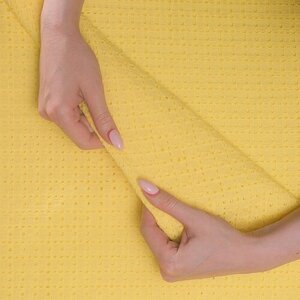 Ткань шитье желтое квадрат (2721-2) в Москве от компании М.Видео