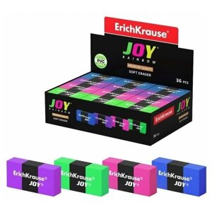 Ластик ErichKrause Joy Rainbow, мягкий, гипоаллергенный в Москве от компании М.Видео