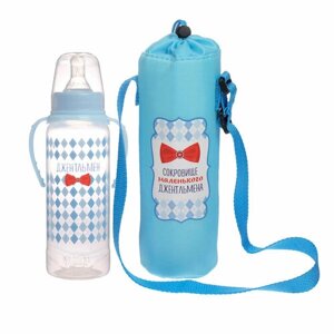 Термо-чехол «Маленький джентльмен» для бутылочки 250 мл (комплект из 4 шт) в Москве от компании М.Видео