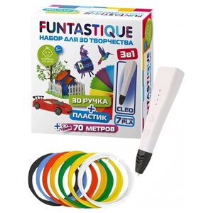 Funtastique Cleo + PLA-пластик 7 цветов FPN04W-PLA-7 в Москве от компании М.Видео