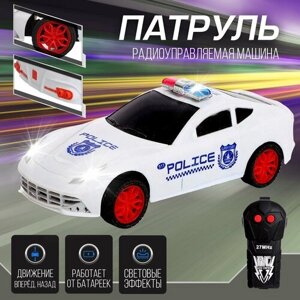 Машина радиоуправляемая «Гоночный патруль», работает от батареек, световые эффекты, микс в Москве от компании М.Видео