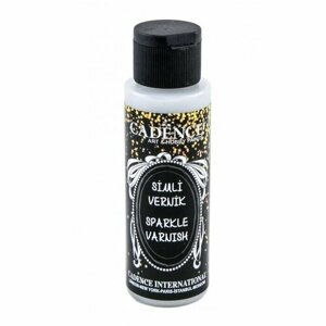 Лак акриловый с блестками Cadence Sparkle Varnish, 70 ml. Silver в Москве от компании М.Видео