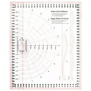 Линейка портновская, многофункциональная с прорезями для окружностей, 31 x 26 см, 1 шт в Москве от компании М.Видео