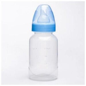 Бутылочка для кормления детская классическая, 150 мл, от 0 мес., цвет синий в Москве от компании М.Видео