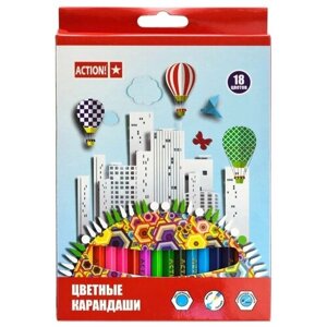 Action! Карандаши цветные, 18 цветов ACP360-18 в Москве от компании М.Видео