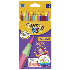 Набор цветных карандашей Bic Kids Evolution Circus, 12 шт в Москве от компании М.Видео