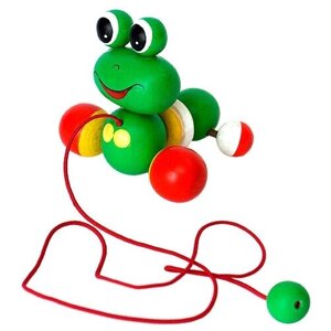 Каталка-игрушка КЛИМО Лягушонок (С74), зеленый в Москве от компании М.Видео