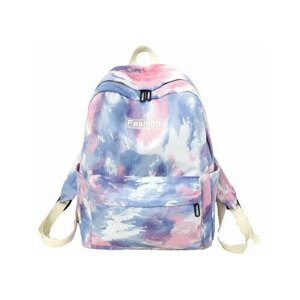 Рюкзак для девочки "Fashion" голубо-сиреневый пастельный няшный. Милый рюкзак для школы в Москве от компании М.Видео