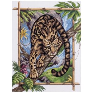 PANNA Набор для вышивания Дымчатый леопард 27 х 35.5 см (J-1711) в Москве от компании М.Видео