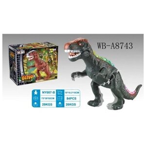 Игрушка Динозавр, световые и звуковые эффекты, 19х10,3х15 см - Junfa Toys [NY007-B] в Москве от компании М.Видео