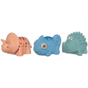 Набор игрушек для купания, 3 пр, ПВХ, цветной, Хамелеон/Динозавр/Крокодил, Kiddy в Москве от компании М.Видео