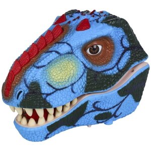 Тираннозавр (Тирекс) серии "Мир динозавров" - Игрушка на руку, парогенератор, синий в Москве от компании М.Видео