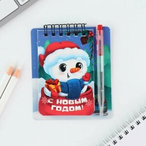 Набор: блокнот и мини ручка, 32 листа «С Новым годом!» в Москве от компании М.Видео