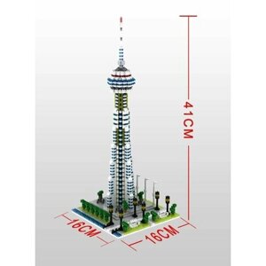 Конструктор 3Д из миниблоков RTOY Башня Си-Эн Тауэр Канада, 1694 деталей - YZ060 в Москве от компании М.Видео