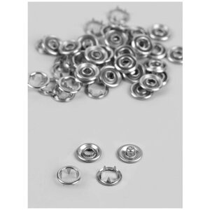 Кнопки рубашечные, d = 9,5 мм, 100 шт, цвет серебряный (1 шт.) в Москве от компании М.Видео