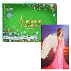 Алмазная мозаика Рыжий кот 20*30 см, "Нежный ангел на побережье" без подрамника (ACF087) в Москве от компании М.Видео