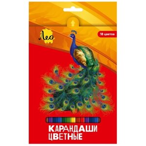 Карандаши цветные 18 цв. "Лео" "Ярко" LBSCP-18 заточенные в Москве от компании М.Видео