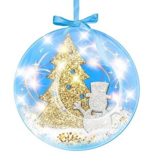 Набор для опытов «Новогодний шарик», снеговик с ёлочкой, в пакете в Москве от компании М.Видео