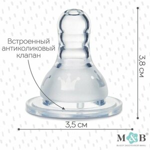 Набор сосок для бутылочки из 2-х шт,+6мес, быстрый поток, классическое горло 35мм (комплект из 13 шт) в Москве от компании М.Видео