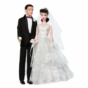 Набор кукол Barbie 50th Anniversary My Favorite Couple 1959 Wedding Day (Барби 50-я годовщина Моей Любимой Пары 1959 День Свадьбы) в Москве от компании М.Видео