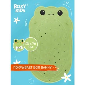 Антискользящий ковкрик резиновый для ванной ROXY-KIDS 45х76 см цвет зеленый в Москве от компании М.Видео
