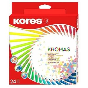 Kores Карандаши цветные Kromas, 24 цвета (1054856) разноцветный в Москве от компании М.Видео