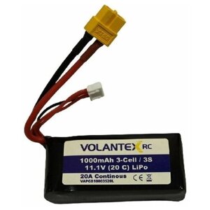 Аккумулятор Li-Po 1000mAh, 11,1V XT60 для катера Volantex RC Vector SR48 PB3109 в Москве от компании М.Видео