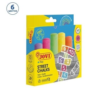 Мелки цветные 6 цветов, JOVI, круглые, для малышей в Москве от компании М.Видео