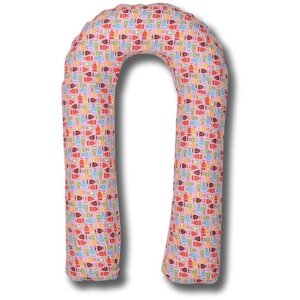 Наволочка на подушку Body Pillow U розового цвета в разноцветных совятах , 140х90 см в Москве от компании М.Видео