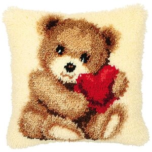 Vervaco Набор для вышивания Медвежонок с сердцем 40 x 40 см (0014187-PN) в Москве от компании М.Видео