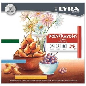 Lyra Пастельные мелки Polycrayons Soft 24 цвета (L5651240) в Москве от компании М.Видео