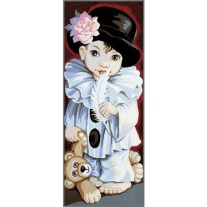 Pierrot de Pio (Пьеро Пио)9880137-00078 Royal Paris Канва-страмин с рисунком 19 x 49 см, 2 рисунка на канве Гобелен