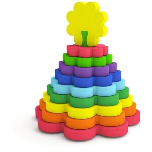 Пирамидка из ЭВА Цветок в ассортименте