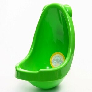 Писсуар детский пластиковый «Машинки», цвет зелёный (комплект из 3 шт)