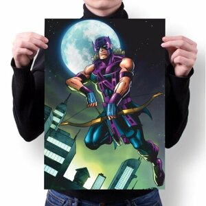 Плакат c черной рамкой А3 Принт "Marvel Super Heroes, Марвел супергерои"11
