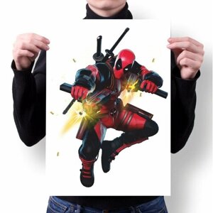 Плакат c черной рамкой А3 Принт "Marvel Super Heroes, Марвел супергерои"57
