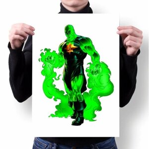 Плакат c черной рамкой А3 Принт "Marvel Super Heroes, Марвел супергерои"71