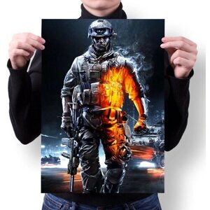 Плакат MIGOM А1 Принт "Battlefield, Бателфилд"10