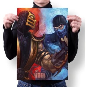 Плакат MIGOM А2 Принт "Mortal Kombat, Мортал Комбат"16