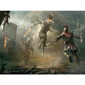 Плакат, постер на бумаге Assassins Creed/Кредо Ассасина/игровые/игра/компьютерные герои персонажи. Размер 60 х 84 см