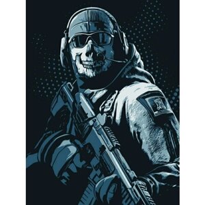 Плакат, постер на бумаге Call Of Duty: Black Ops 4/игровые/игра/компьютерные герои персонажи. Размер 42 х 60 см