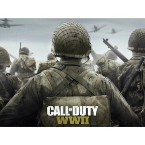 Плакат, постер на бумаге Call Of Duty: WW2/игровые/игра/компьютерные герои персонажи. Размер 30 на 42 см