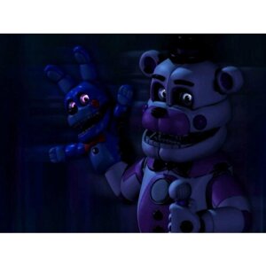 Плакат, постер на бумаге Five Nights at Freddy s/фнаф/игровые/игра/компьютерные герои персонажи. Размер 60 х 84 см