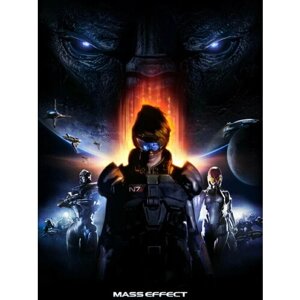 Плакат, постер на бумаге Mass Effect/Масс Эффект/игровые/игра/компьютерные герои персонажи. Размер 21 х 30 см