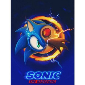Плакат, постер на бумаге Sonic the Hedgehog/Соник в кино/игровые/игра/компьютерные герои персонажи. Размер 42 х 60 см