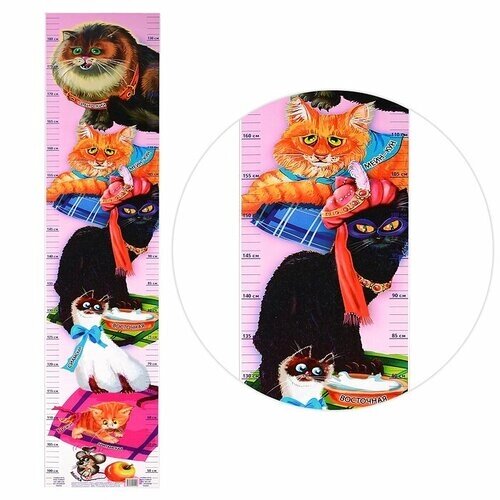 Плакат-ростомер Литур Подрастайка, Кошки (978-5-9780-0515-8) от компании М.Видео - фото 1