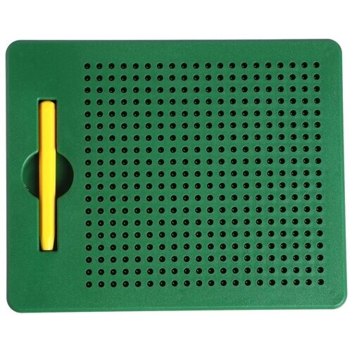 Планшет магнитный для рисования Эврики "Магнитное рисование", 380 отверстий, цвет зелёный, 10 карточек от компании М.Видео - фото 1