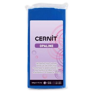 Пластика полимерная запекаемая 'Cernit OPALINE'500 г (261 синий)